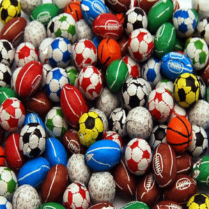 Chocolate Sports Balls Retro Sweets