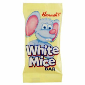 Hannahs White Mice Chocolate Bar Retro Sweets