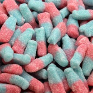 Vegan Fizzy Bubblegum Bottles Retro Sweets