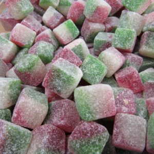 Watermelon Cubes Retro Sweets