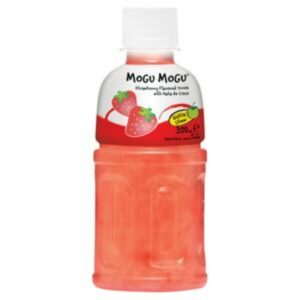 Mogu Mogu Strawberry Juice Drink with Nata De Coco