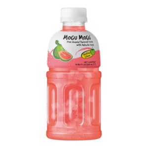 Mogu Mogu Pink Guava Fruit Drink with Nata De Coco