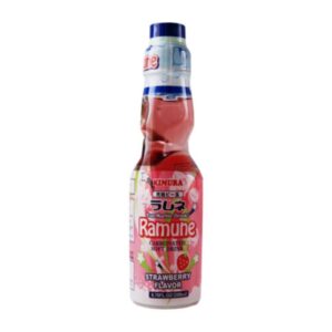 Kimura Ramune Strawberry Japanese Marble Bottle Drink